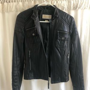Michael Kors Black Leather Jacket